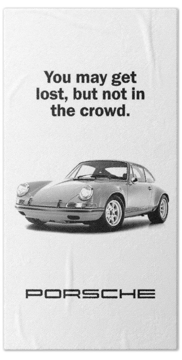 Porsche Beach Towel featuring the photograph Lost In A Porsche by Mark Rogan
