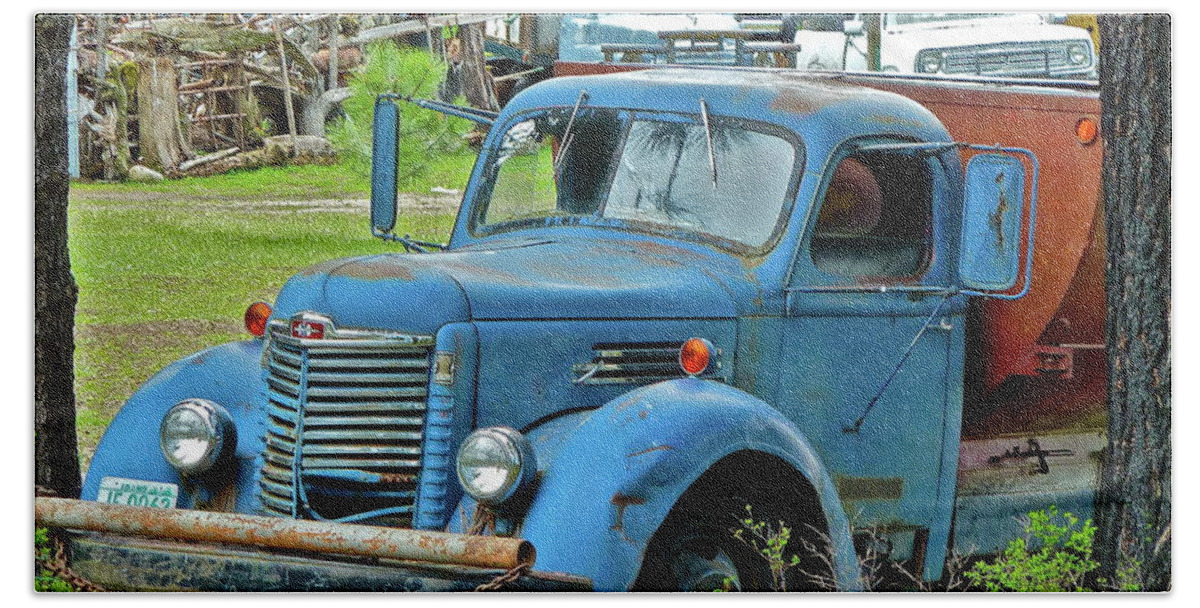 Truck Beach Sheet featuring the photograph Lost Pride by Diana Hatcher