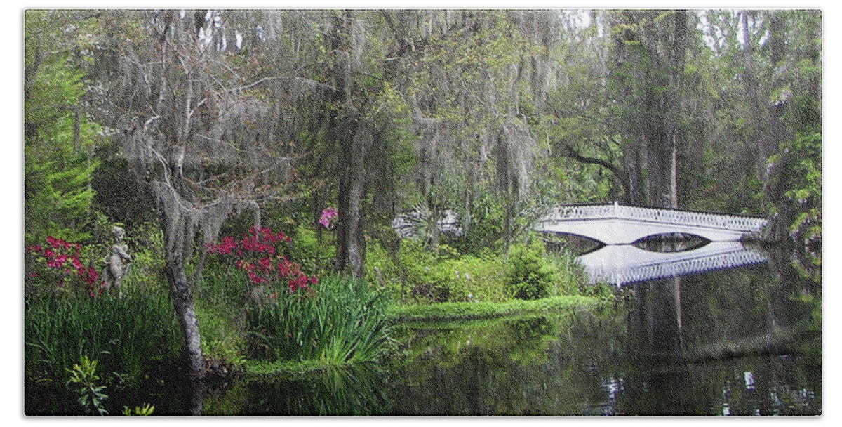 Pond Beach Towel featuring the photograph Low Country Springtime by Jerry Griffin