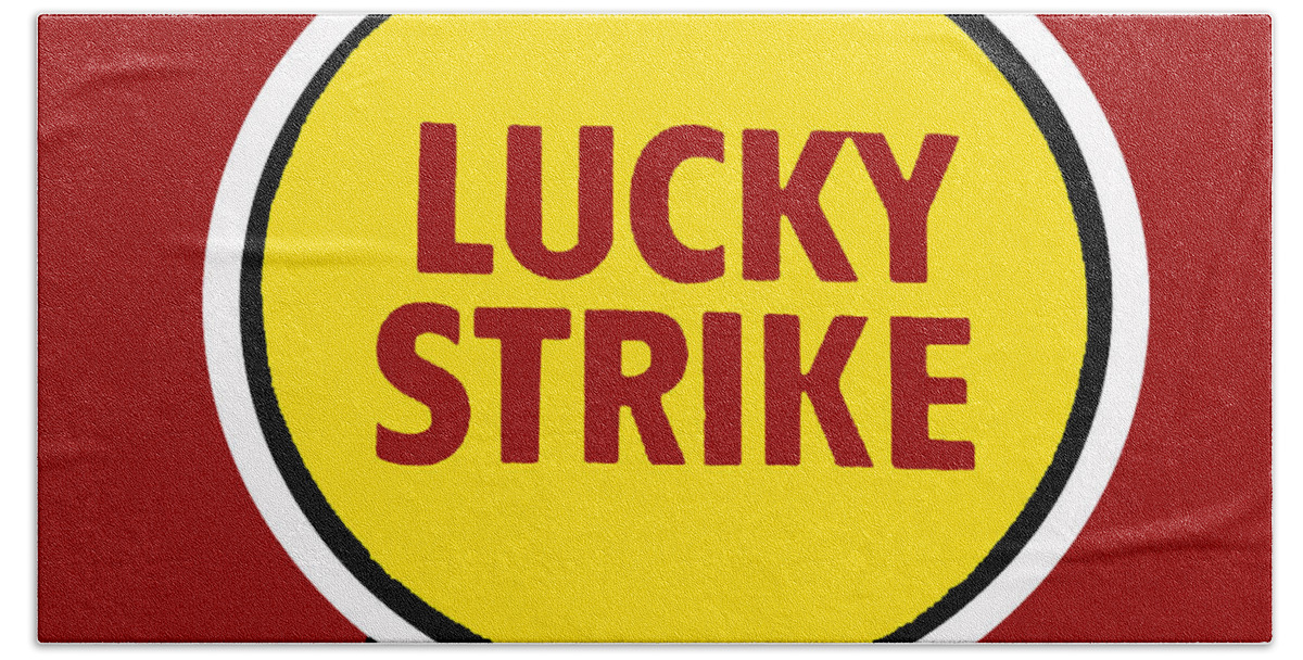 Lucky Strike Beach Towel featuring the painting Lucky Strike by Saundra Myles