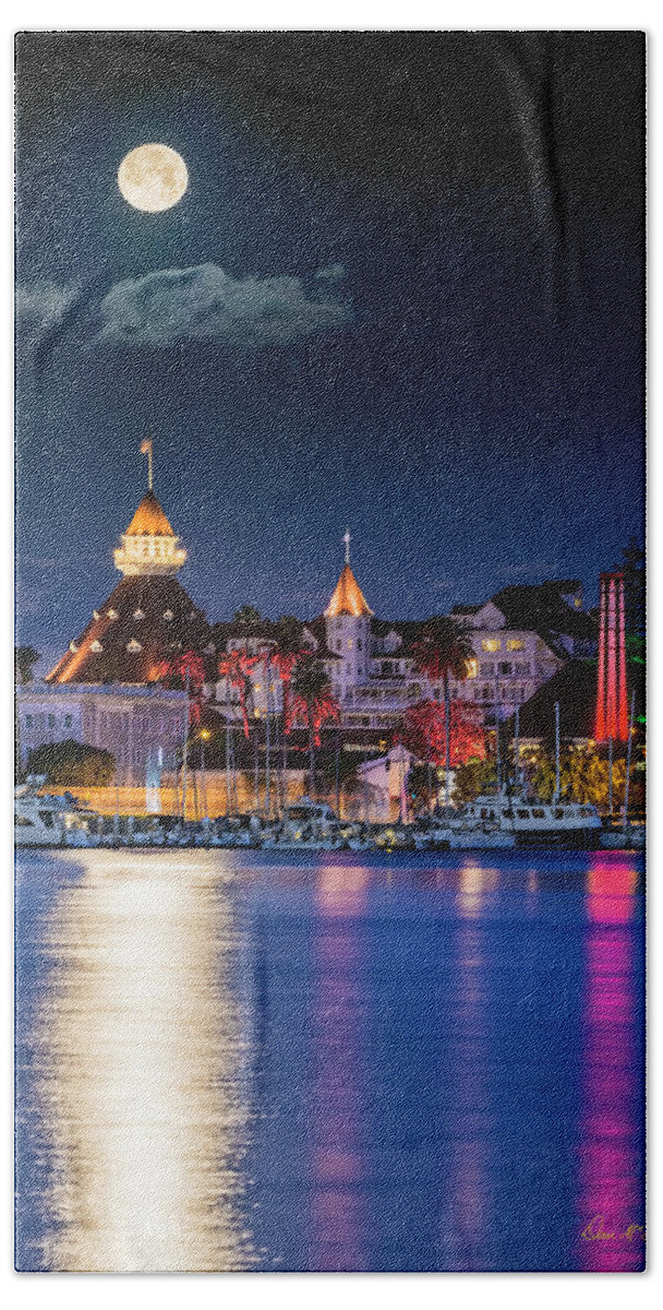 Hotel Del Coronado Beach Towel featuring the photograph Magical Del by Dan McGeorge