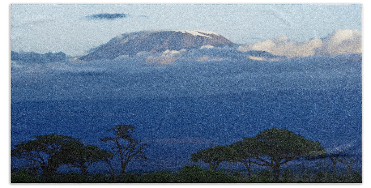 Africa Beach Sheet featuring the photograph Magnificent Kilimanjaro by Michele Burgess