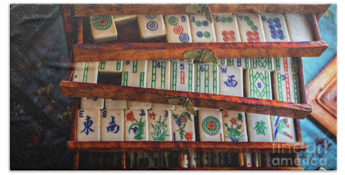 Mahjong Beach Towel featuring the photograph Mahjong by Mitch Shindelbower