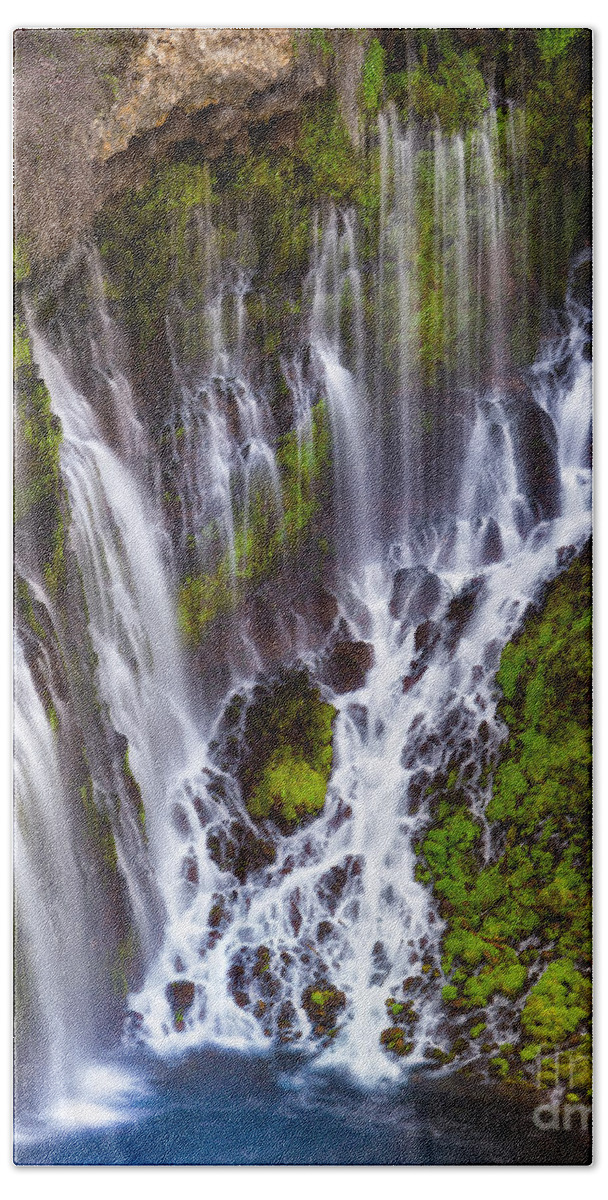 Waterfall Beach Sheet featuring the photograph Majestic Falls by Anthony Michael Bonafede
