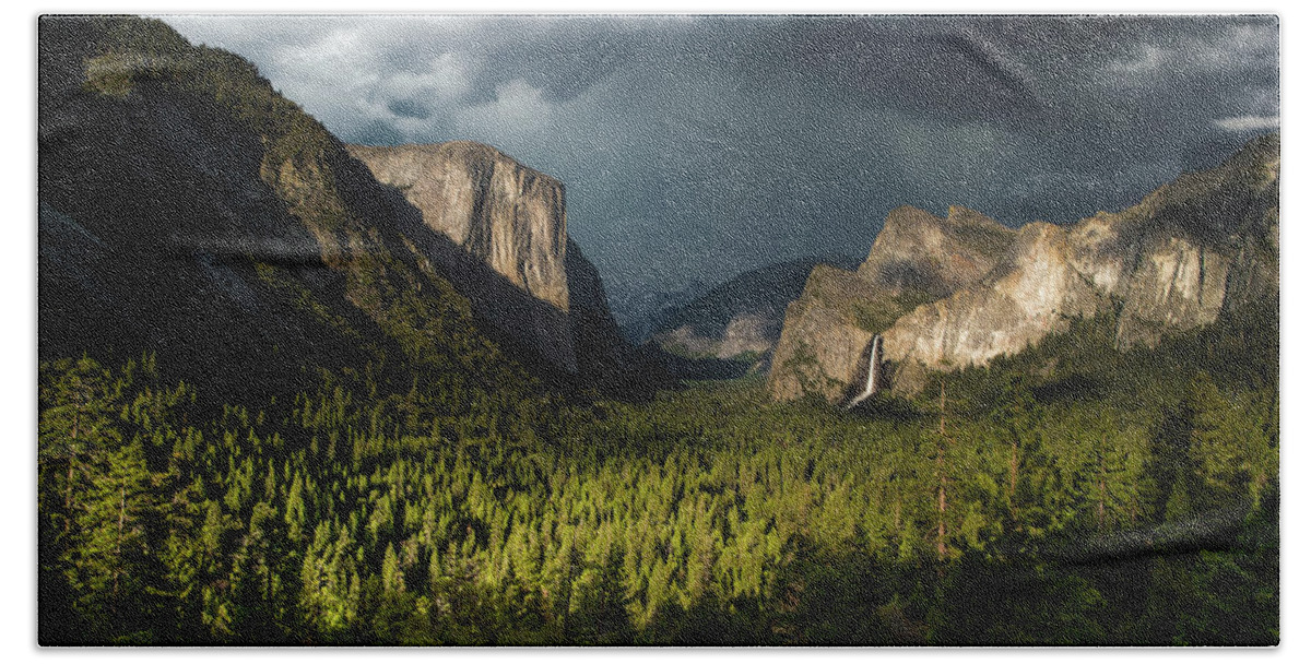 Yosemite Beach Towel featuring the photograph Majestic Yosemite National Park by Larry Marshall