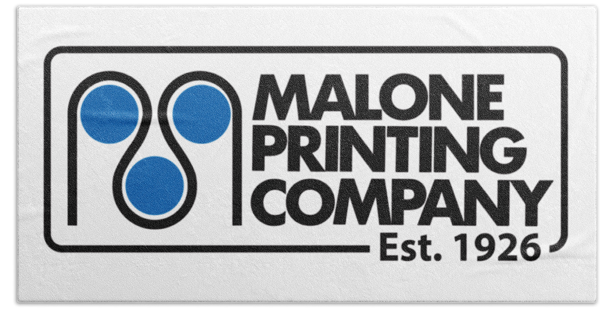  Beach Towel featuring the digital art Maloine Printing Signage by Kevin Putman
