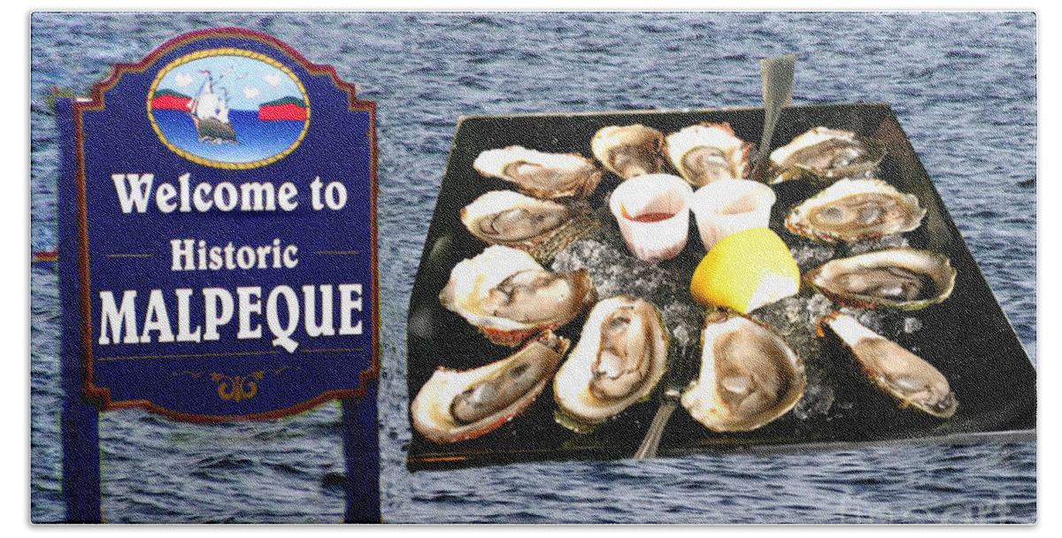Malpeque Beach Towel featuring the photograph Malpeque Oyster Poster by Thomas Marchessault