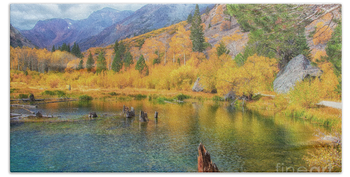 Mammoth Lakes Beach Towel featuring the photograph Mammoth Lakes-3 by Francine Collier