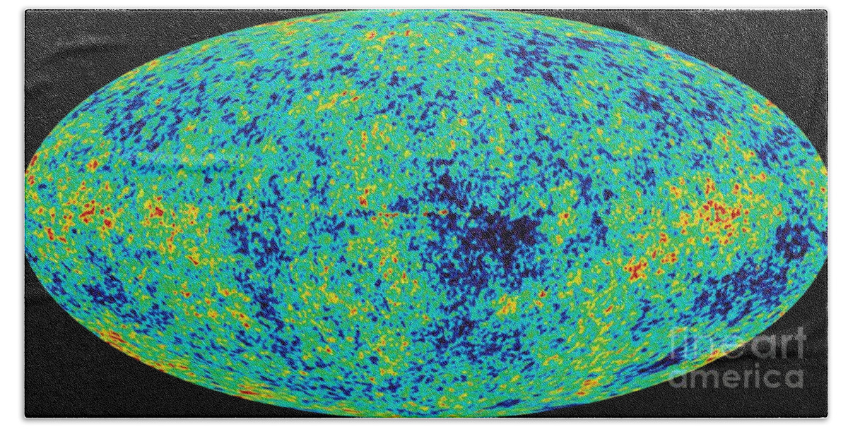 Age Beach Towel featuring the photograph Map Microwave Background by NASA Science Source
