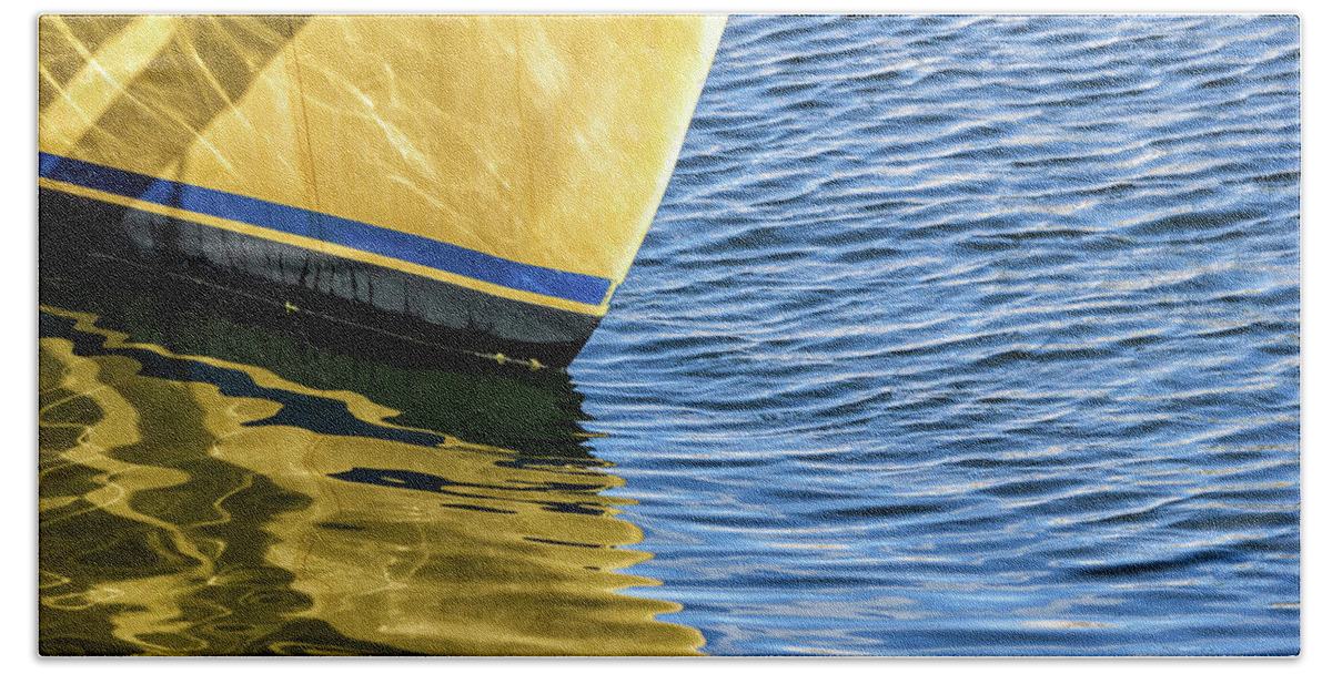Key Largo Beach Towel featuring the photograph Maritime Reflections by Louise Lindsay