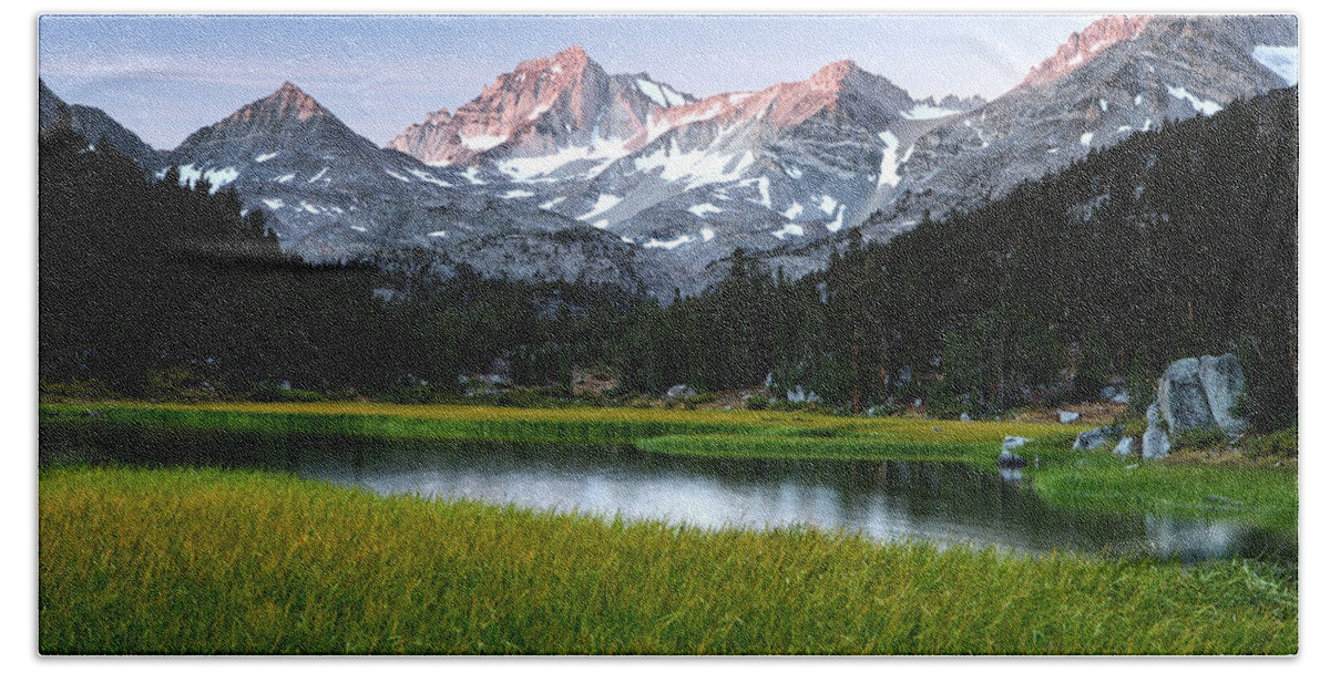 California Beach Sheet featuring the photograph Marsh Lake in Little Lakes Valley by Eric Foltz