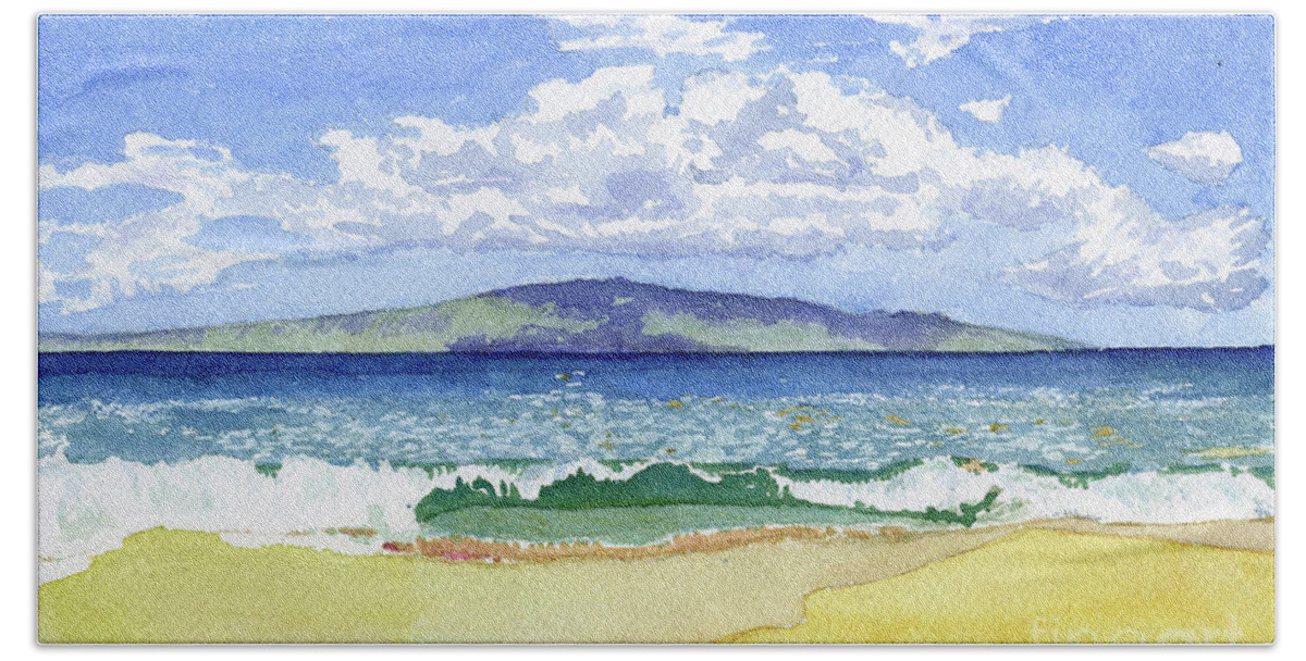 Maui Beach Towel featuring the painting Maui by Anne Marie Brown