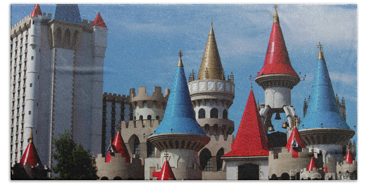 Excalibur Beach Towel featuring the photograph Medival Castle by Ivete Basso Photography