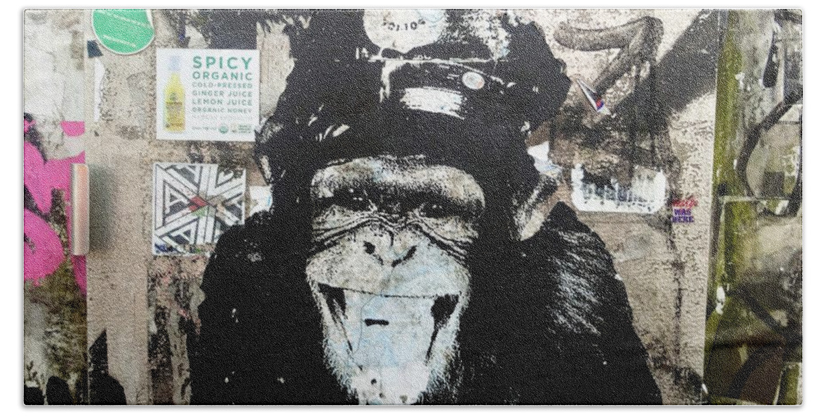 Monkey Beach Towel featuring the photograph Meet Wiley in New York by Funkpix Photo Hunter