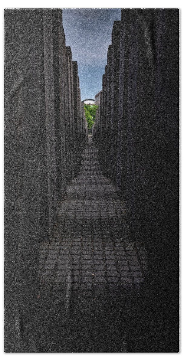 Berlin Beach Towel featuring the photograph Memorial for the Murdered Jews of Europe by Framing Places