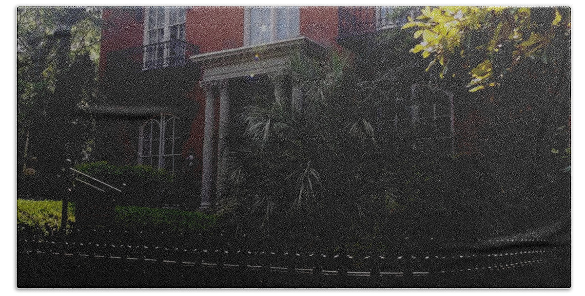 Savannah Beach Sheet featuring the photograph Mercer House by Julie Pappas