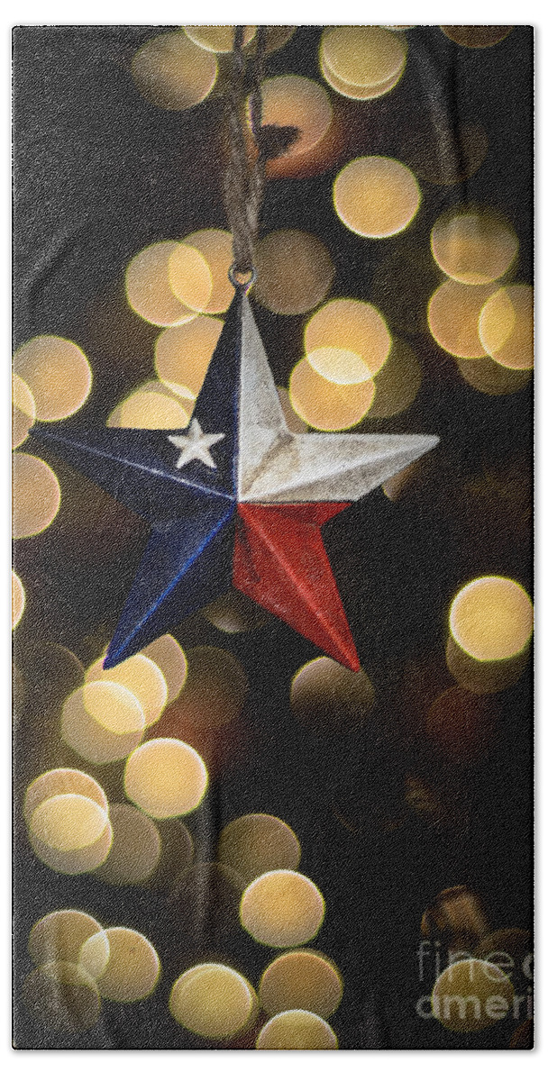 Merry Christmas Texas Beach Towel featuring the photograph Merry Christmas Texas by Kelly Wade
