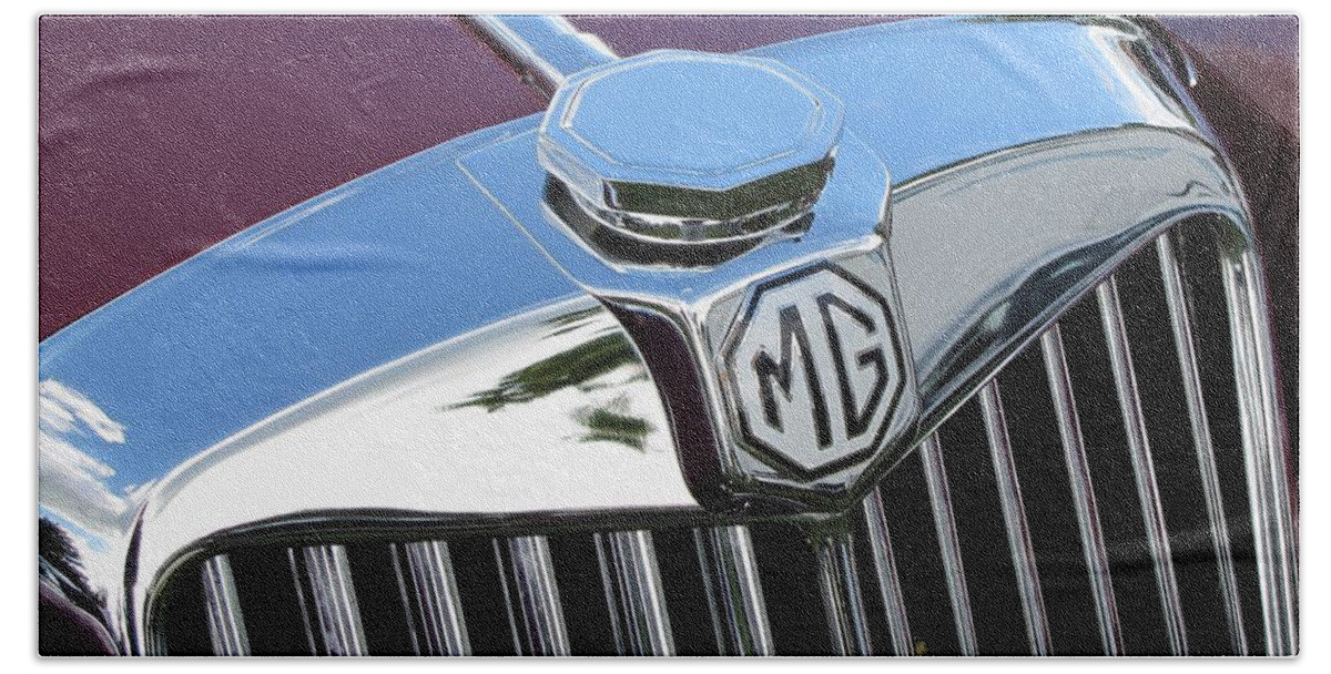 Car Beach Sheet featuring the photograph Mg Tf by Neil Zimmerman