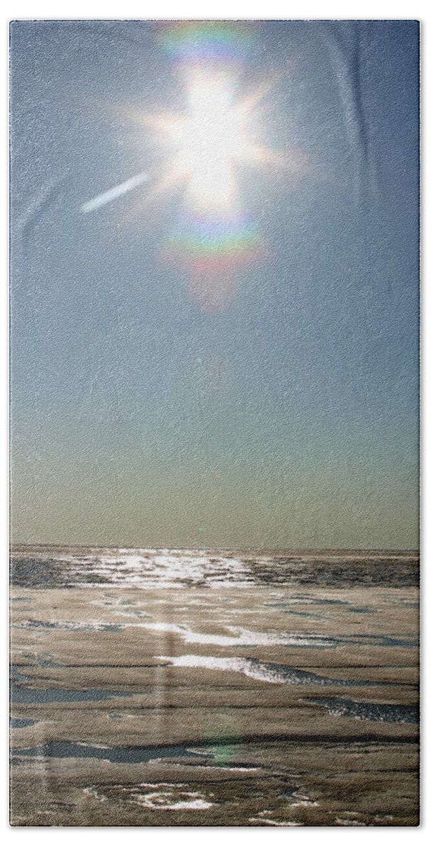Arctic Beach Sheet featuring the photograph Midnight Sun Over The Arctic by Anthony Jones