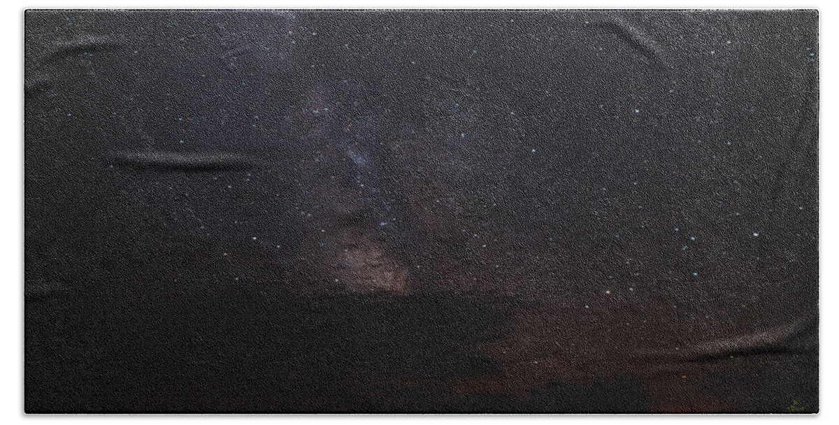 Stars Beach Towel featuring the photograph Milky Way by Gary Wightman