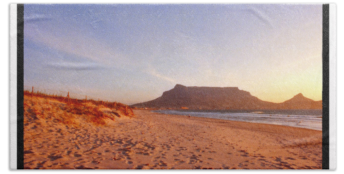 Milnerton Beach Beach Towel featuring the digital art Milnerton Beach, Cape Town by Vincent Franco