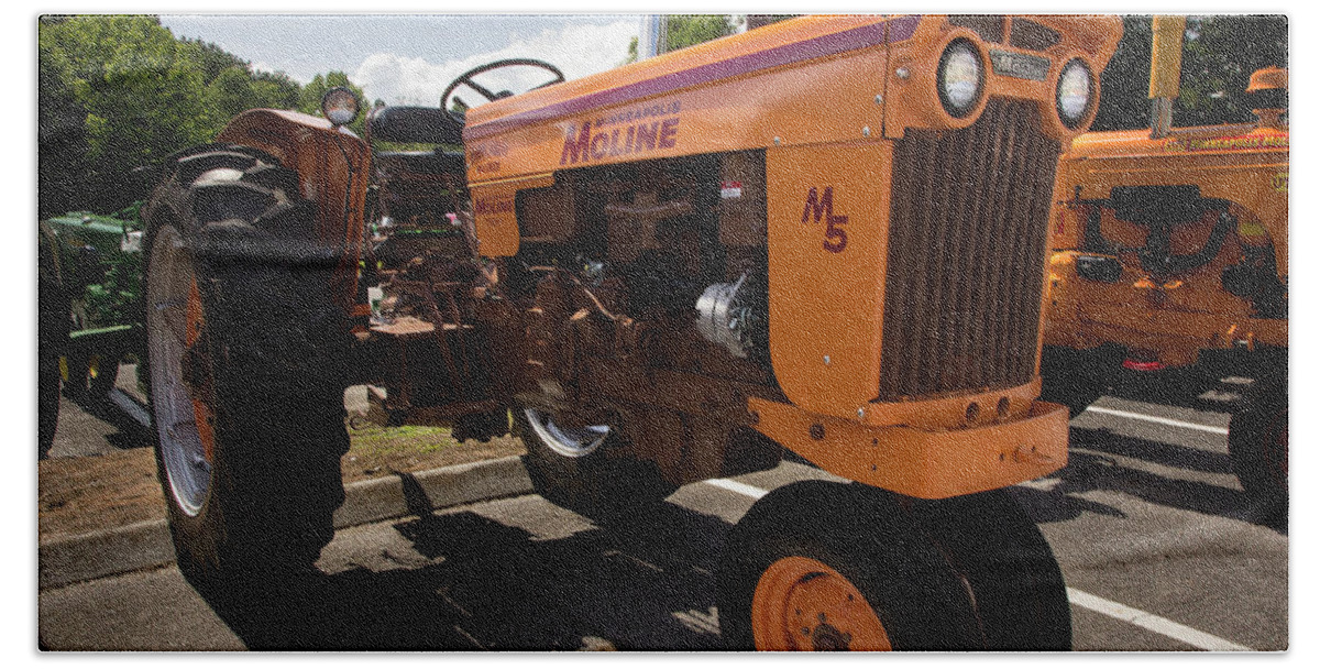 Tractor Beach Towel featuring the photograph Minneapolis-Moline M5 by Mike Eingle