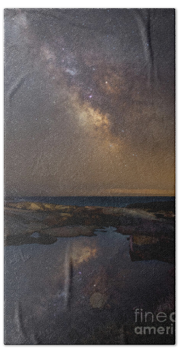 Midnight Explorer Beach Towel featuring the photograph Mirror Finish by Michael Ver Sprill
