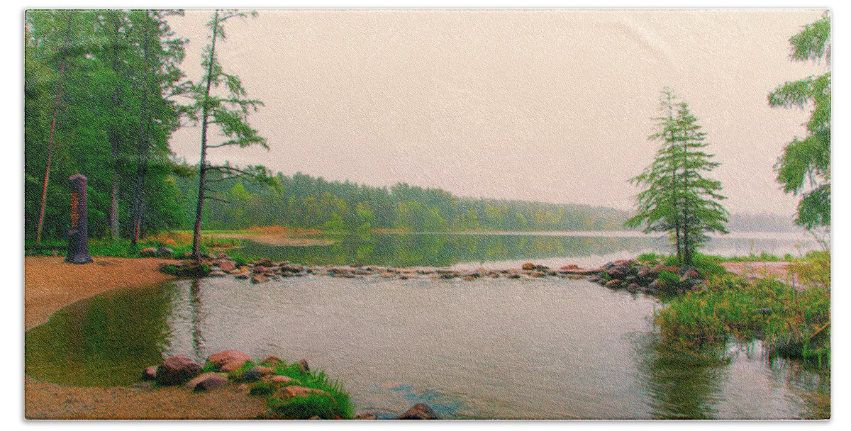 Mississippi Beach Towel featuring the photograph Mississippi Headwaters by Nancy Dunivin