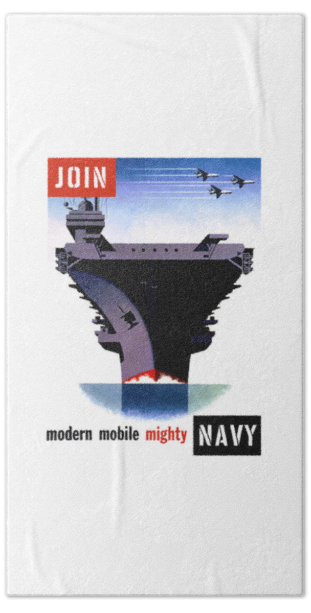 Ww2 Beach Towel featuring the painting Modern Mobile Mighty Navy by War Is Hell Store
