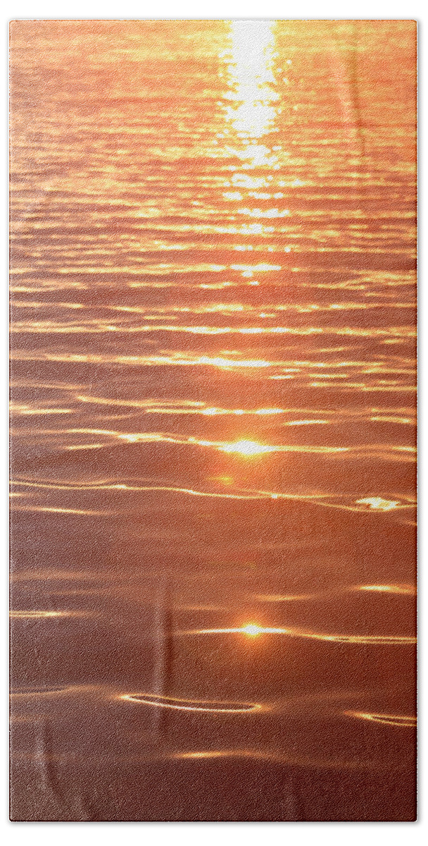 Molten Lake Beach Towel featuring the photograph Molten Lake by Bonnie Follett