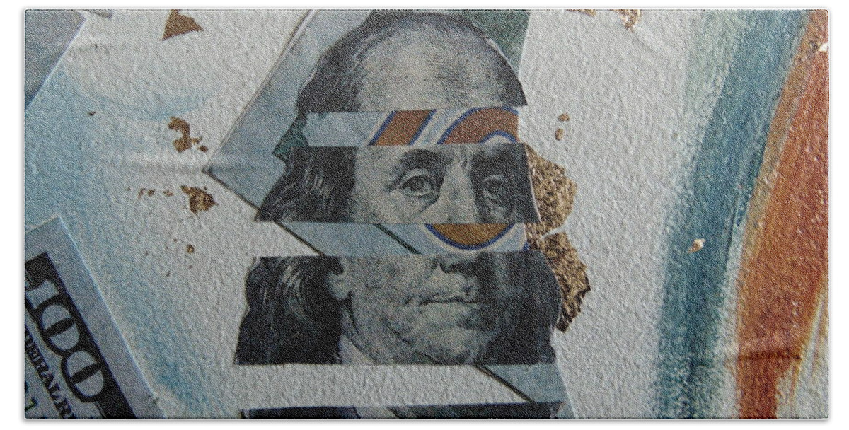 Money Beach Sheet featuring the painting Money by Emery Franklin