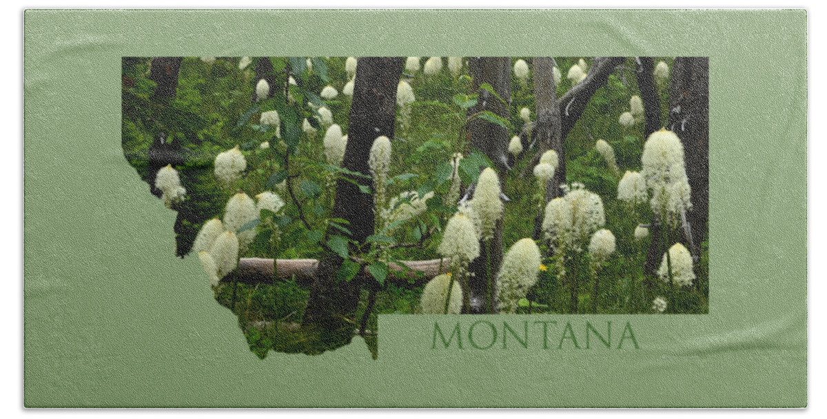 Montana Beach Towel featuring the photograph Montana Bear Grass by Whispering Peaks Photography