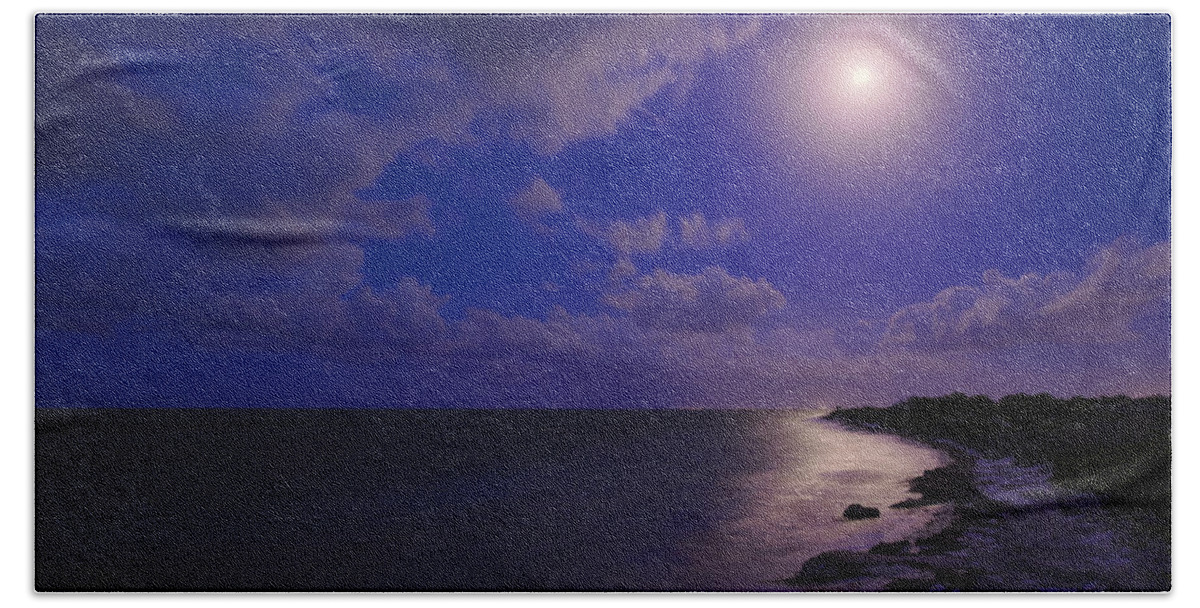 Moonlight Sonata Beach Towel featuring the photograph Moonlight Sonata by Chad Dutson