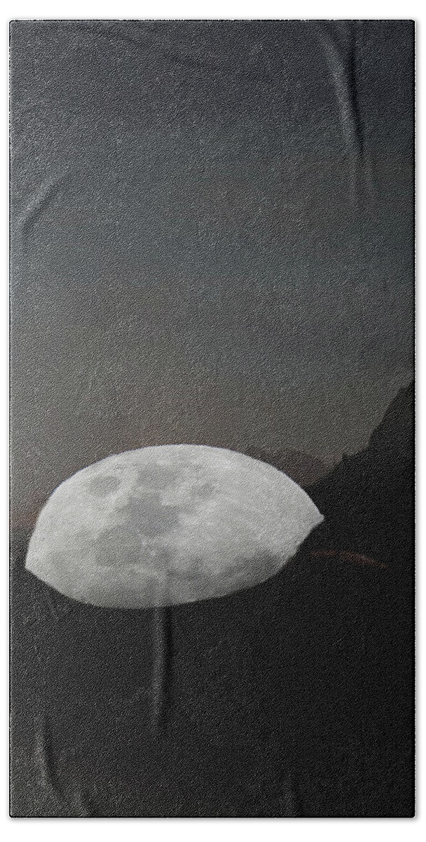 Landscape. Moon Beach Sheet featuring the digital art Moontoise by Keshava Shukla