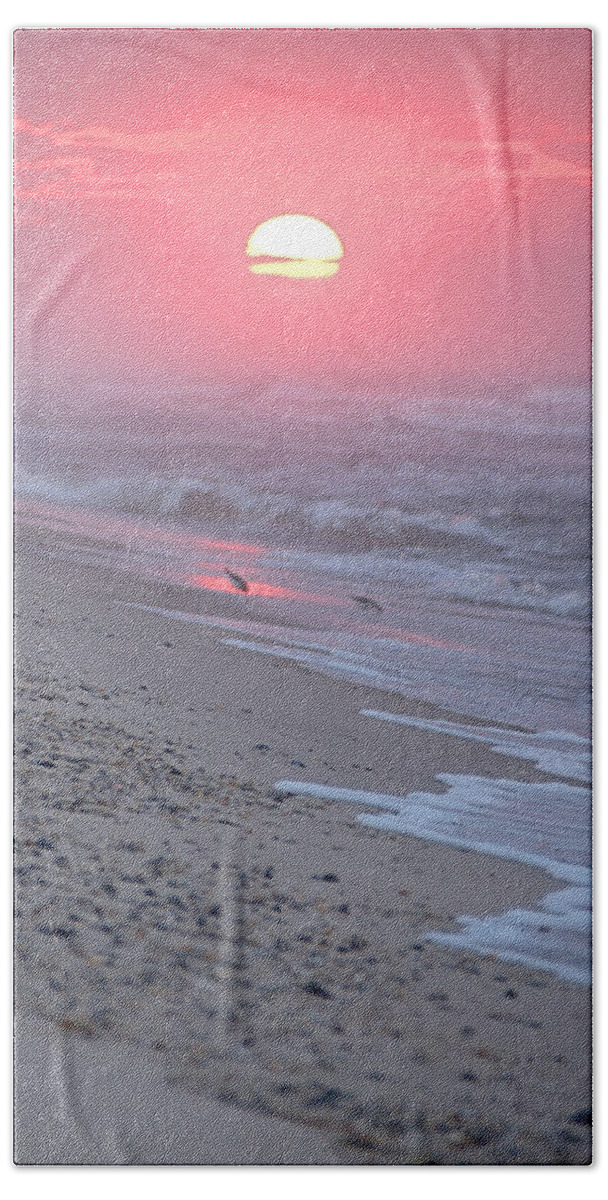 Haze Beach Sheet featuring the photograph Morning Haze by Newwwman