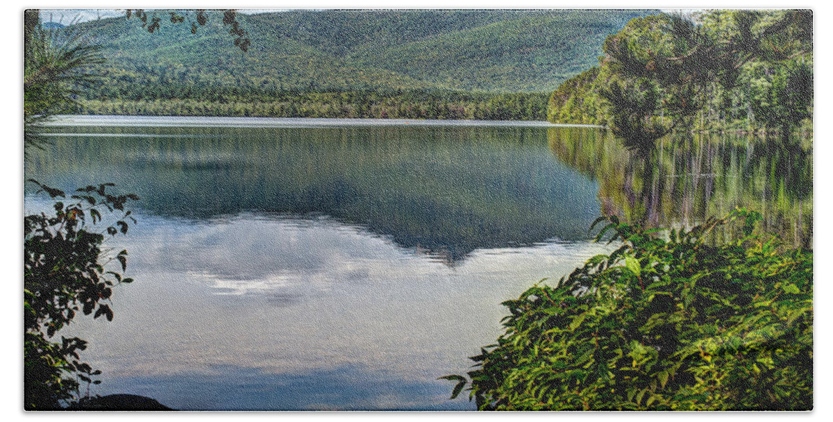 Stamp Treks Beach Towel featuring the photograph Mount Chocorua by David Thompsen