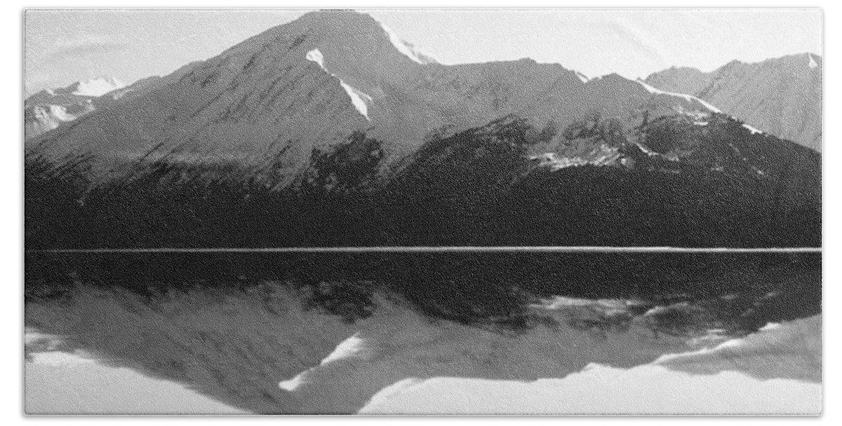 Alaska Beach Towel featuring the photograph Mountain Mirror by Kimberly Blom-Roemer