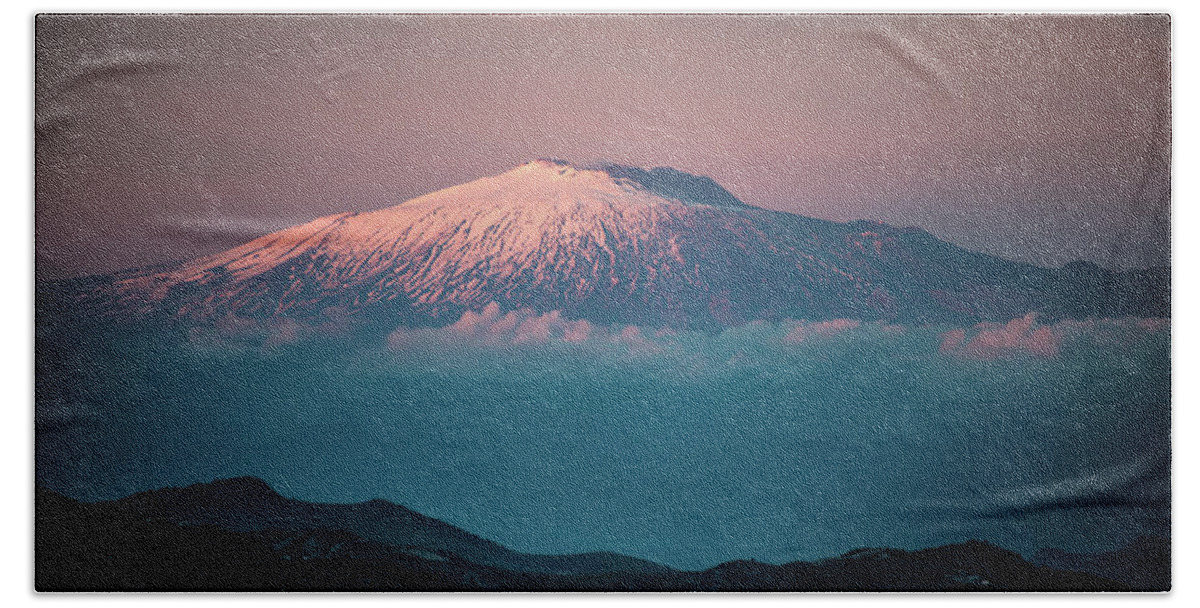  Beach Towel featuring the photograph Mt. Etna II by Patrick Boening