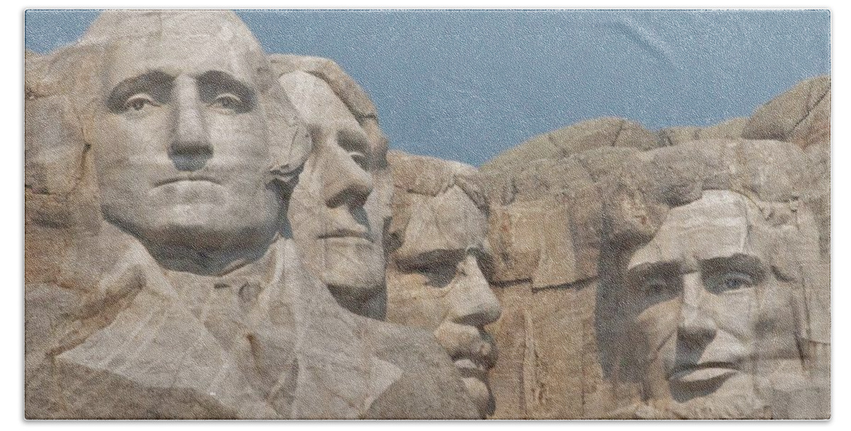Mount Rushmore Beach Towel featuring the photograph Mt. Rushmore by Christopher J Kirby