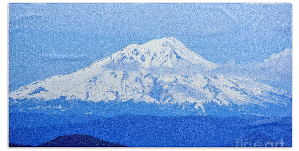 Mountains Beach Towel featuring the photograph Mt. Shasta, California by Merle Grenz