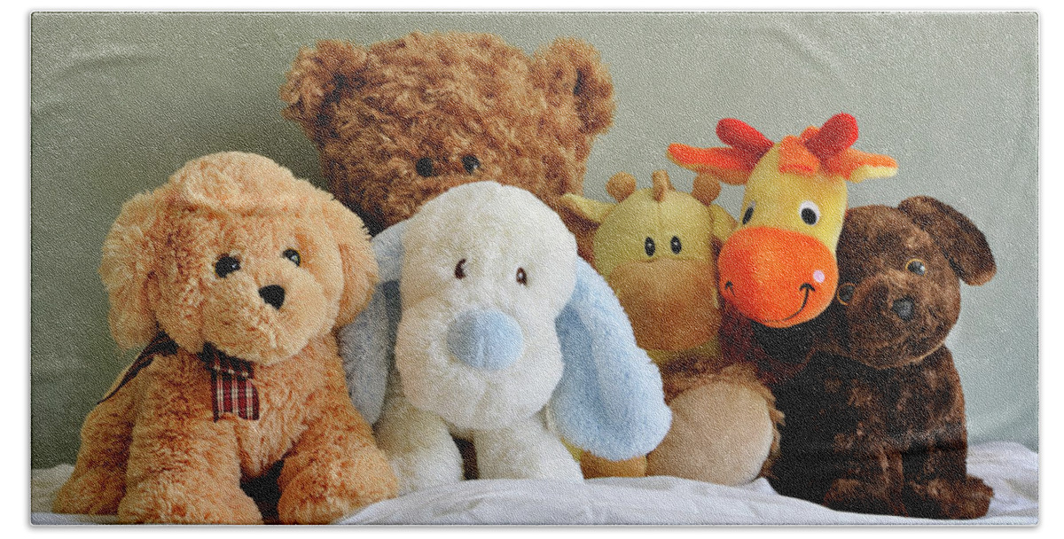 Stuffed Animals Beach Towel featuring the photograph My Best Friends by Luke Moore