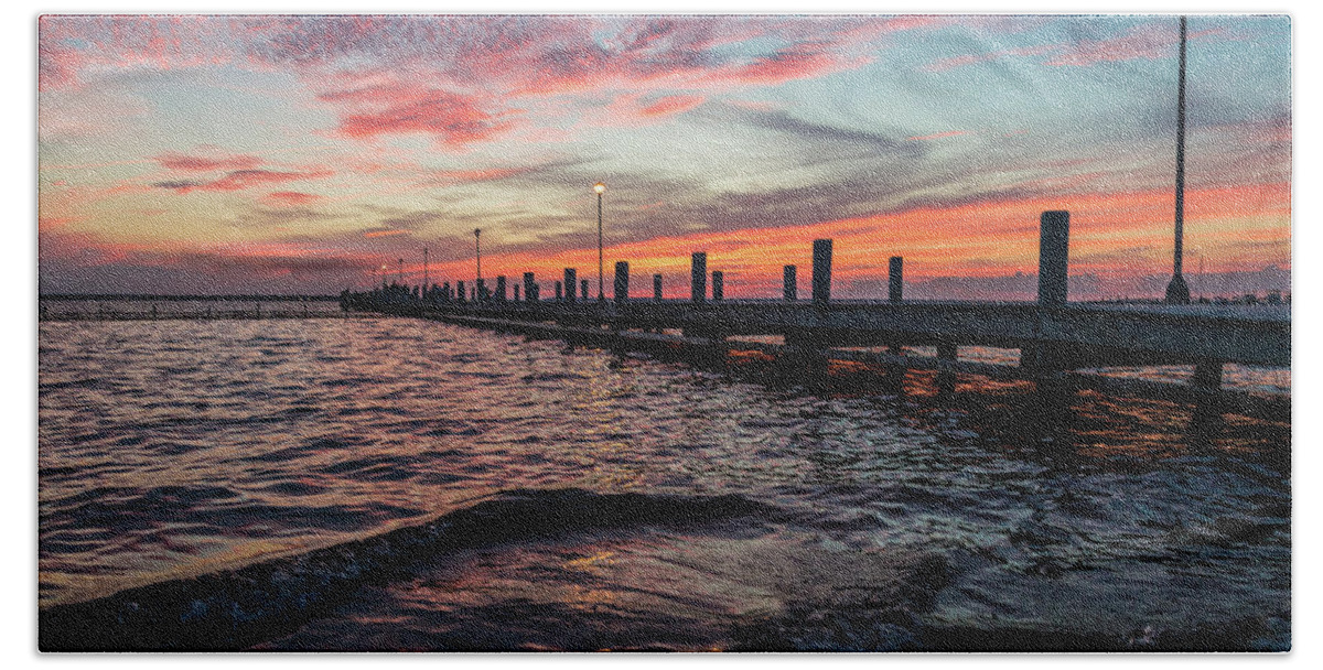 Seaside Park Beach Towel featuring the photograph My Peaceful Place by Kristopher Schoenleber