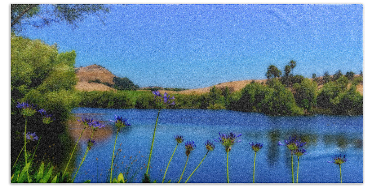 Napa Beach Towel featuring the photograph Napa Serenity by Stephen Anderson