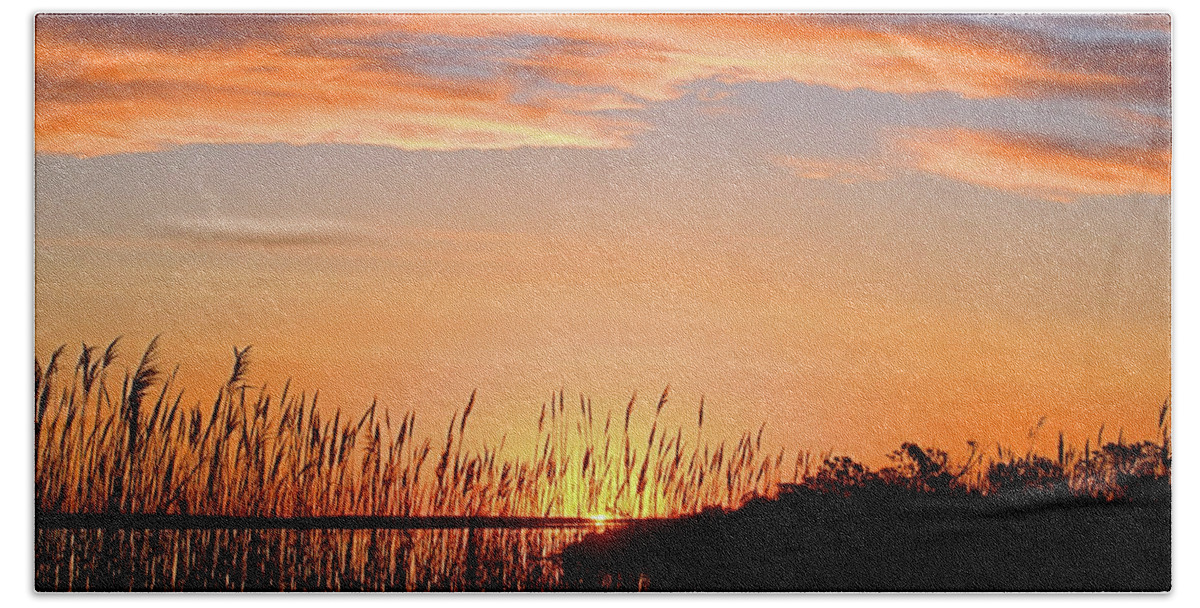 Seas Beach Sheet featuring the photograph Narrow Bay Sunrise I I by Newwwman