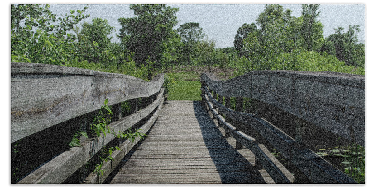 Bridge Beach Towel featuring the photograph Nature Bridge by Jim Shackett