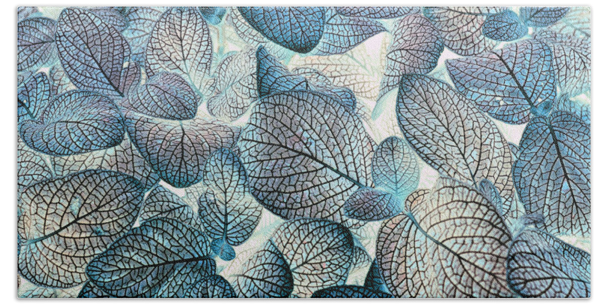 Leaves Beach Sheet featuring the photograph Nature's Tracery by Wayne Sherriff