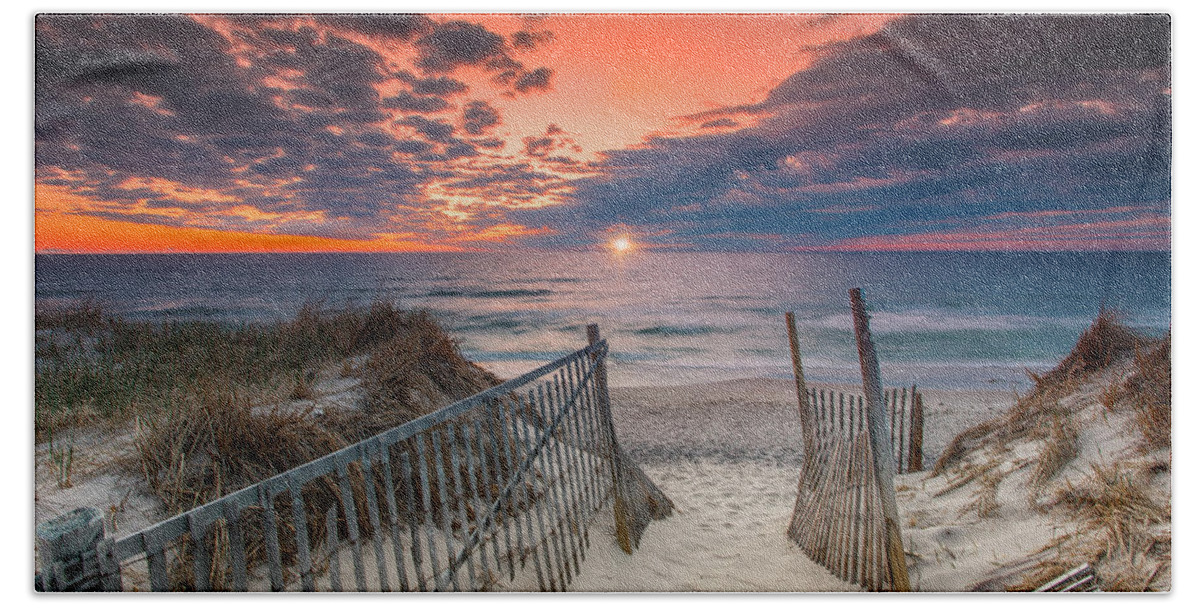 Nauset Beach Towel featuring the photograph Nauset Beach Sunrise April 18 2017 by Darius Aniunas