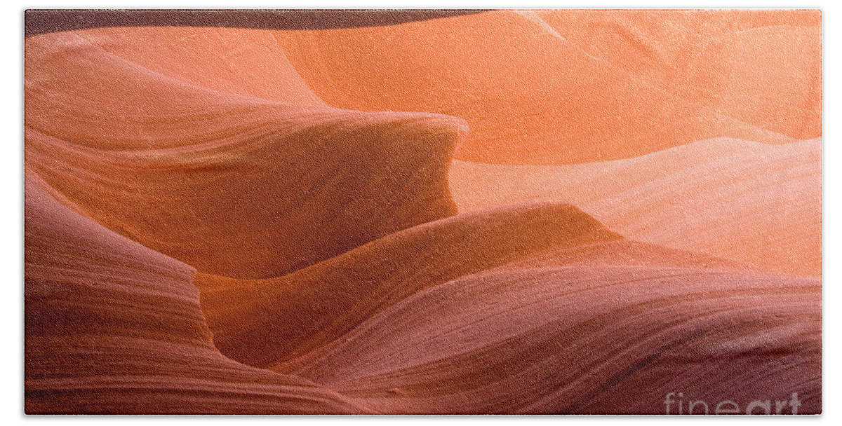 Nature Beach Sheet featuring the photograph Navajos Lower Antelope Canyon by Julia Hiebaum