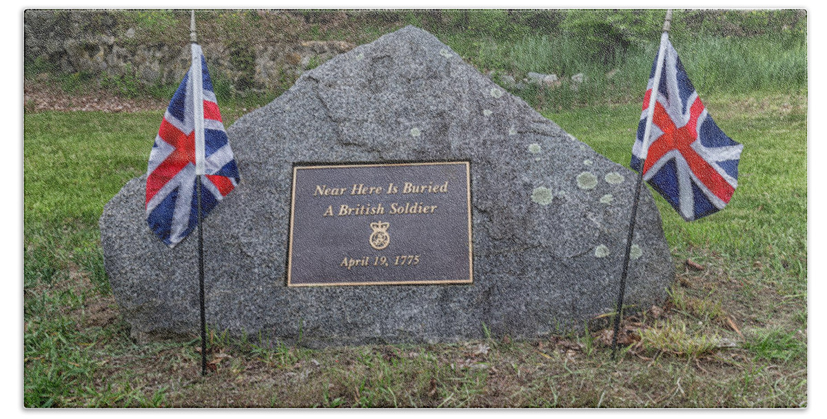 Near Here Is Buried A British Soldier Beach Sheet featuring the photograph Near Here is Buried A British Soldier by Brian MacLean