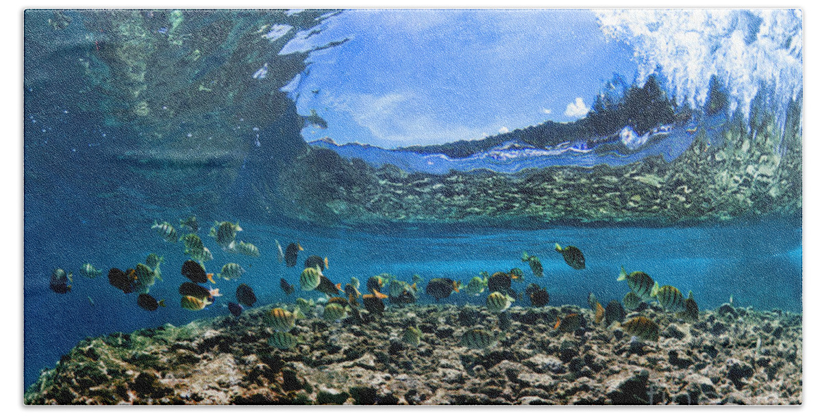 Sea Beach Sheet featuring the photograph Neptunes Eye by Sean Davey